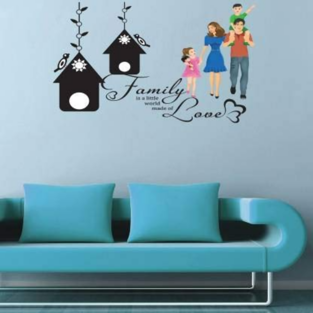 Rangoli Vinyl Modern Art Wall Sticker 1.96 x 20.86 x 1.96 Inches | Grocsy