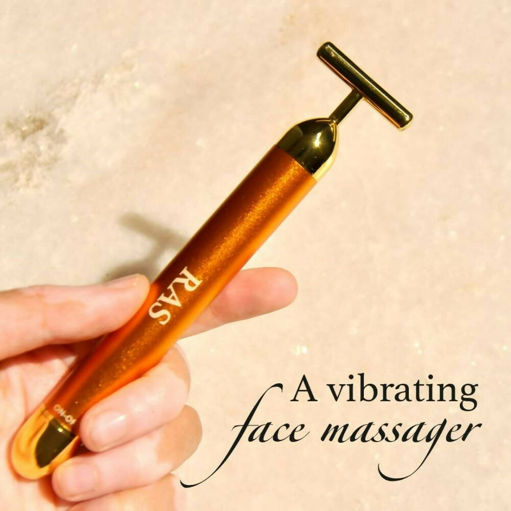 Ras Luxury Oils 24K Gold Vibrating Face Massager | Grocsy