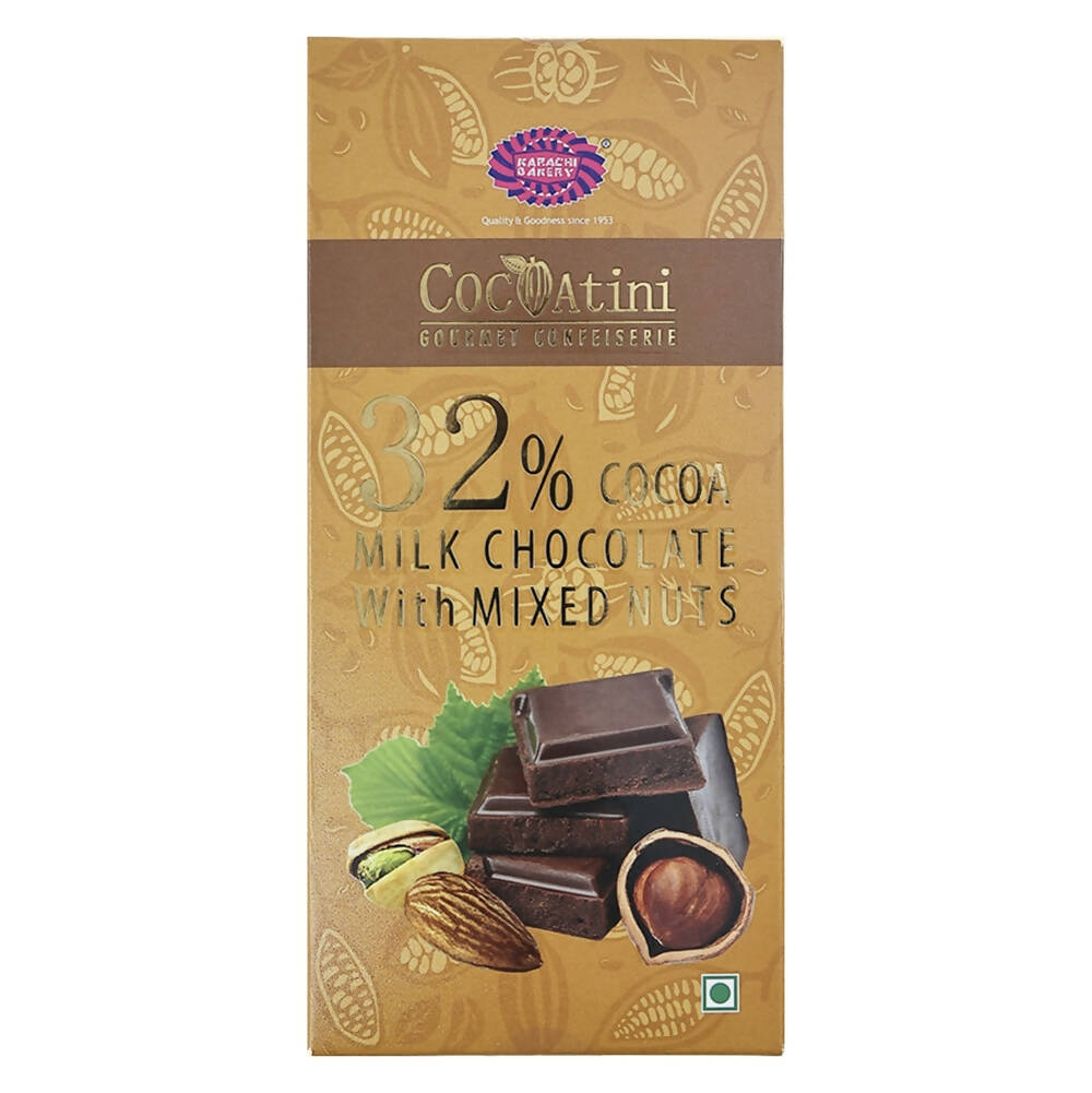 Cocoatini 32% Cocoa Milk Chocolate With Mixed Nuts | Grocsy