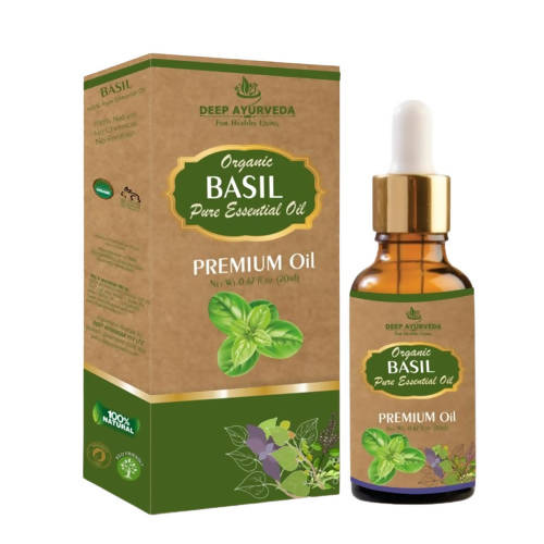 Deep Ayurveda Basil Pure Essential Oil | Grocsy