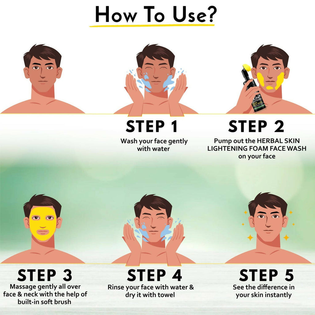 Muuchstac Herbal Skin Lightening Foam Face Wash | Grocsy