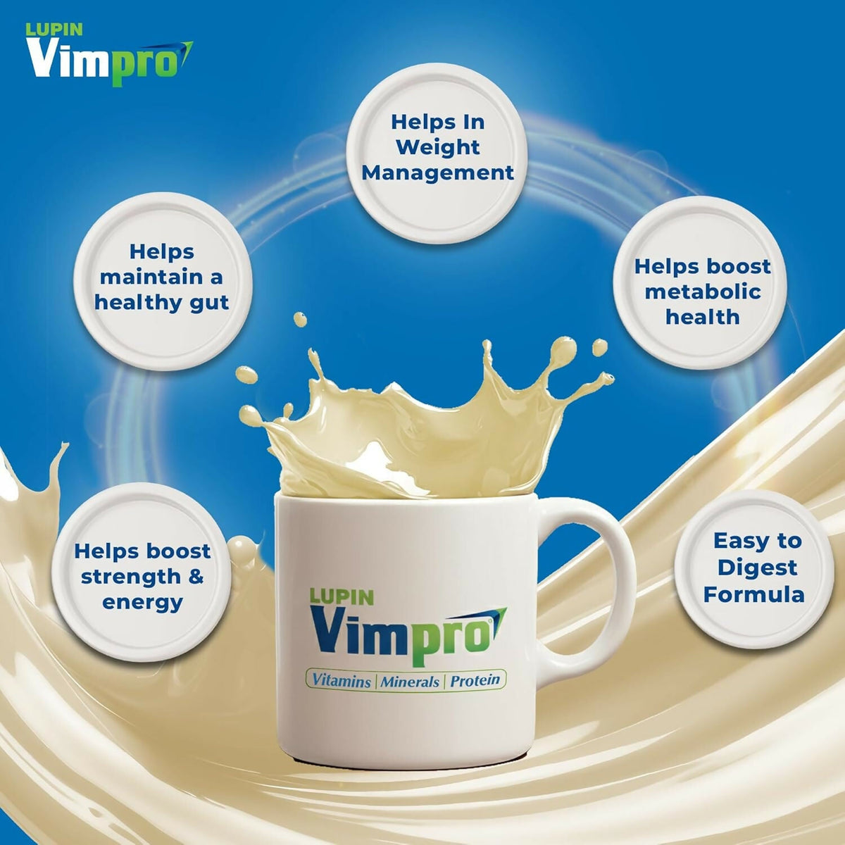 Lupin Vimpro Nutritional Vanilla Protein Powder | Grocsy