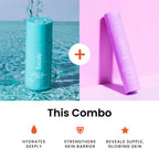 Foxtale Hydration Skin Care Kit: Cleanser Face Wash + Ceramide Supercream Moisturizer | Grocsy