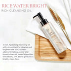The Face Shop Rice Water Bright Light Cleansing Oil - Korean Skincare | Grocsy