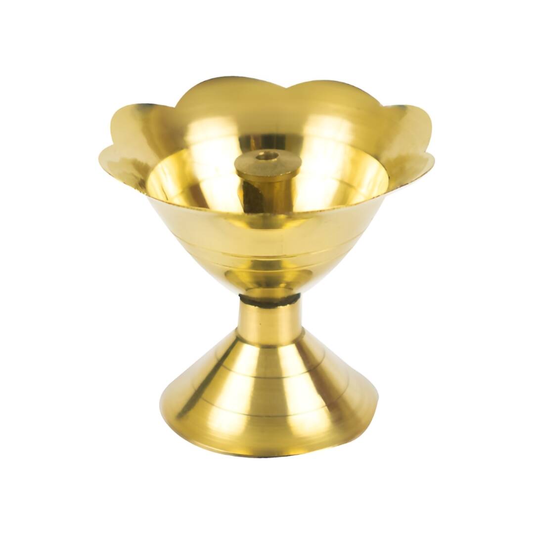 Spillbox Gold Toned Brass Small Diya | Grocsy