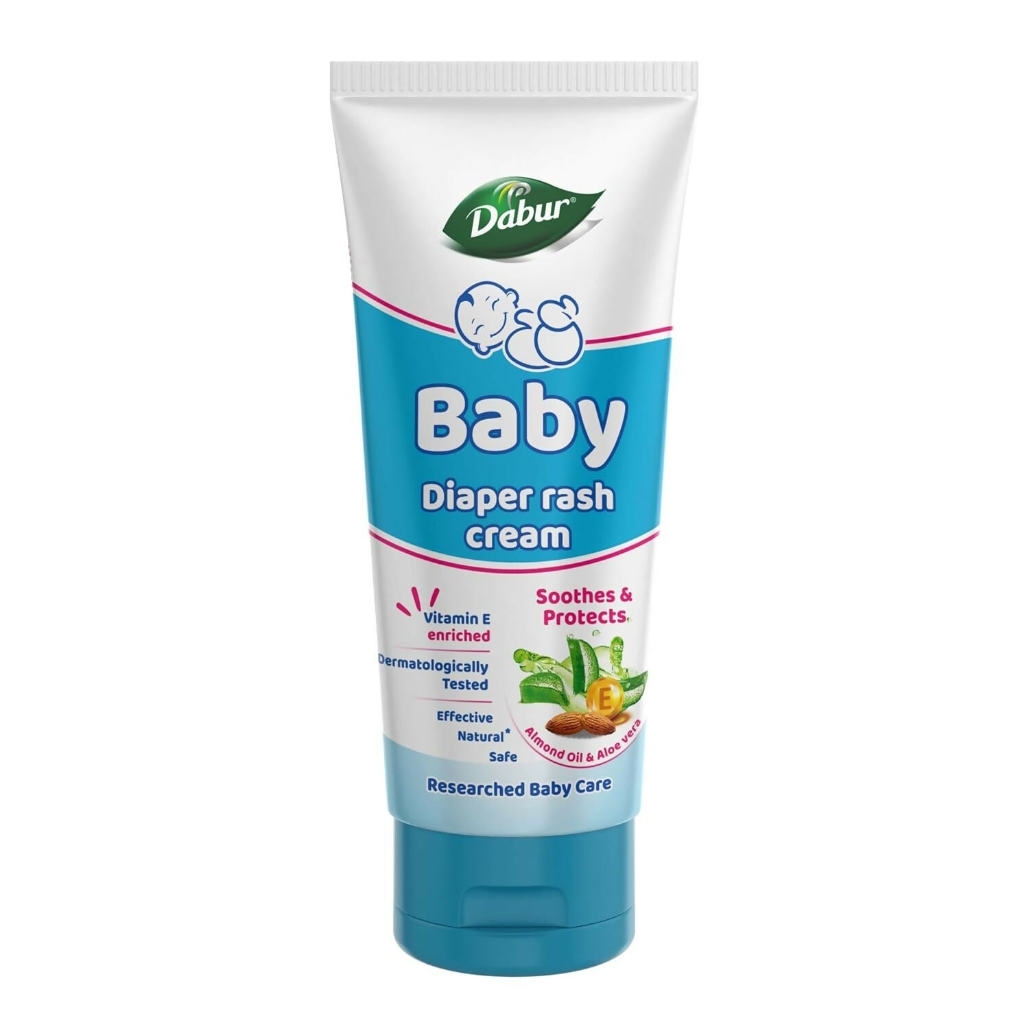Dabur Baby Rash Cream with Aloe Vera, Almond Oil & Vitamin E for Protection & Prevention against Diaper Rash | Grocsy