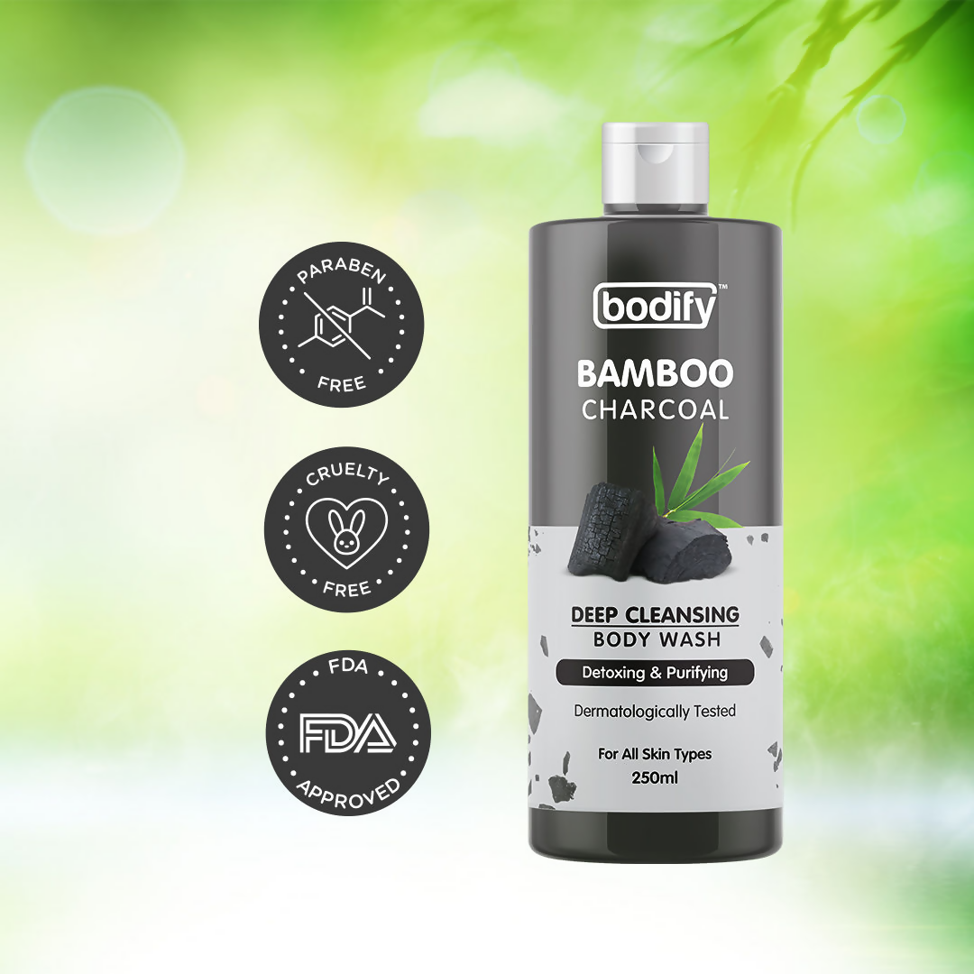 Bodify Bamboo Charcoal Deep Cleansing Body Wash | Grocsy