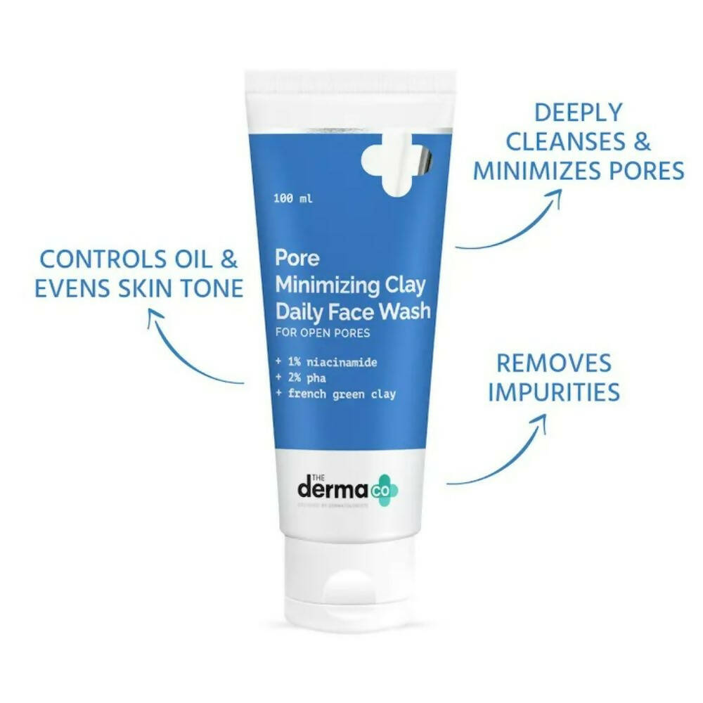 The Derma Co Pore Minimizing Clay Daily Face Wash | Grocsy