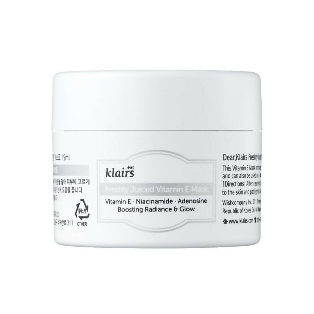 Dear Klairs Freshly Juiced Vitamin E Mask | Grocsy