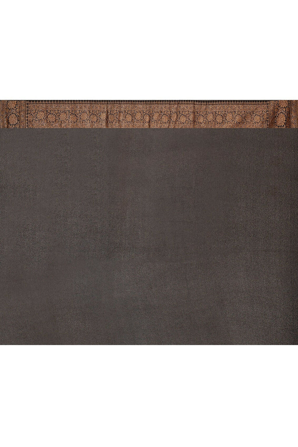Joban Fashion Grey Crepe Chiffon Pure Handloom Banarasi Silk Saree | Grocsy