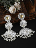 Joban Fashion Women Handcrafted Silver Tone Earrings | Grocsy