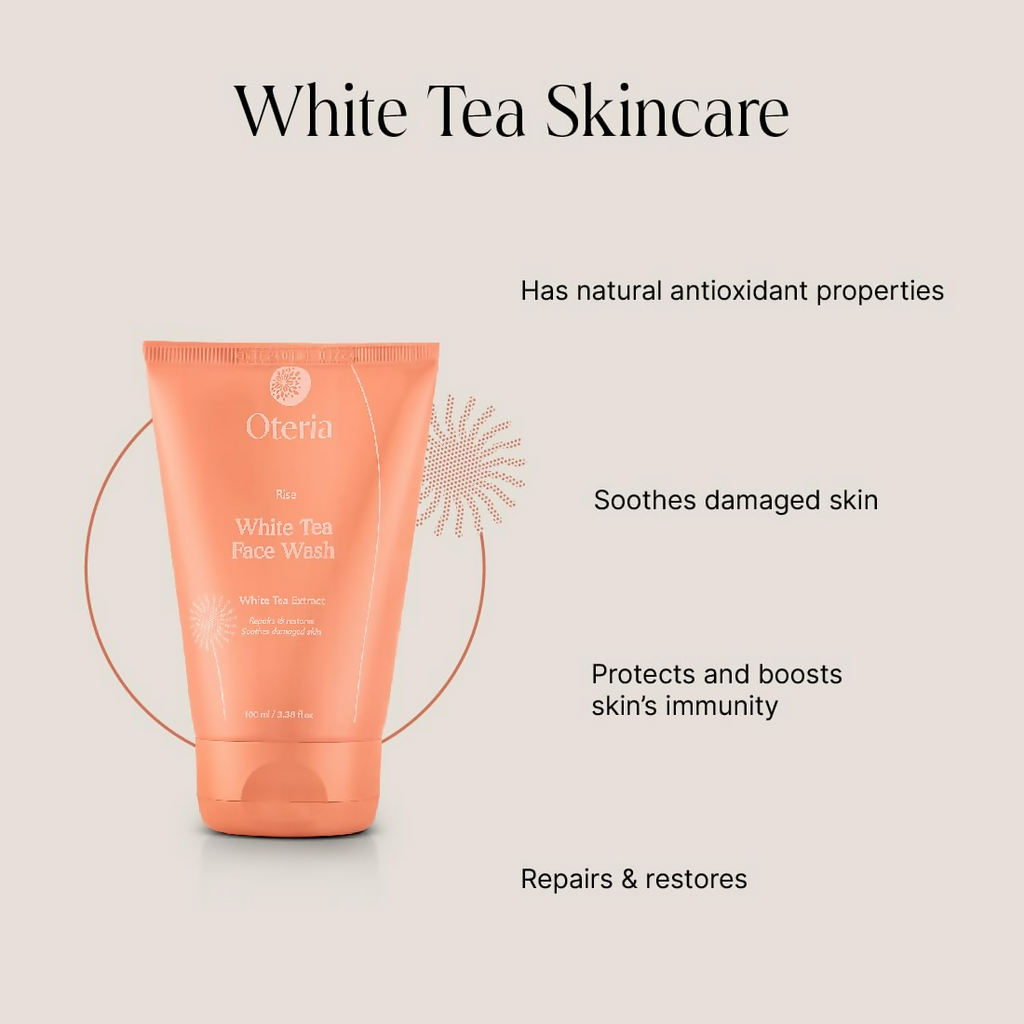 Oteria Premium Clear Skin Face Wash Infused With White Tea Extracts For Glowing And Brightening Skin | Grocsy