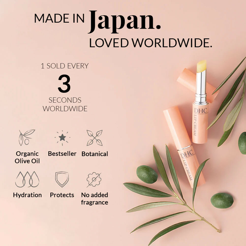 DHC Beauty Lip Cream (Lip Balm) For Dry Chapped Lips - Day Long Moisturizing Lip Mask | Grocsy