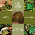 Richfeel Henna Mehendi Powder – Natural Hair Color & Conditioner | Grocsy