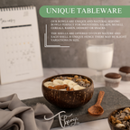 Thenga Artisan Coconut Bowl with Spoon | Grocsy