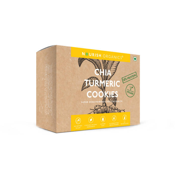Nourish Organics Chia Turmeric Cookies | Grocsy