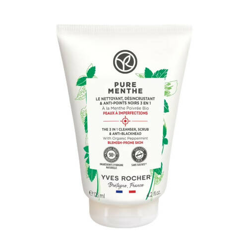 Yves Rocher Pure Menthe The 3 In 1 Cleanser | Grocsy