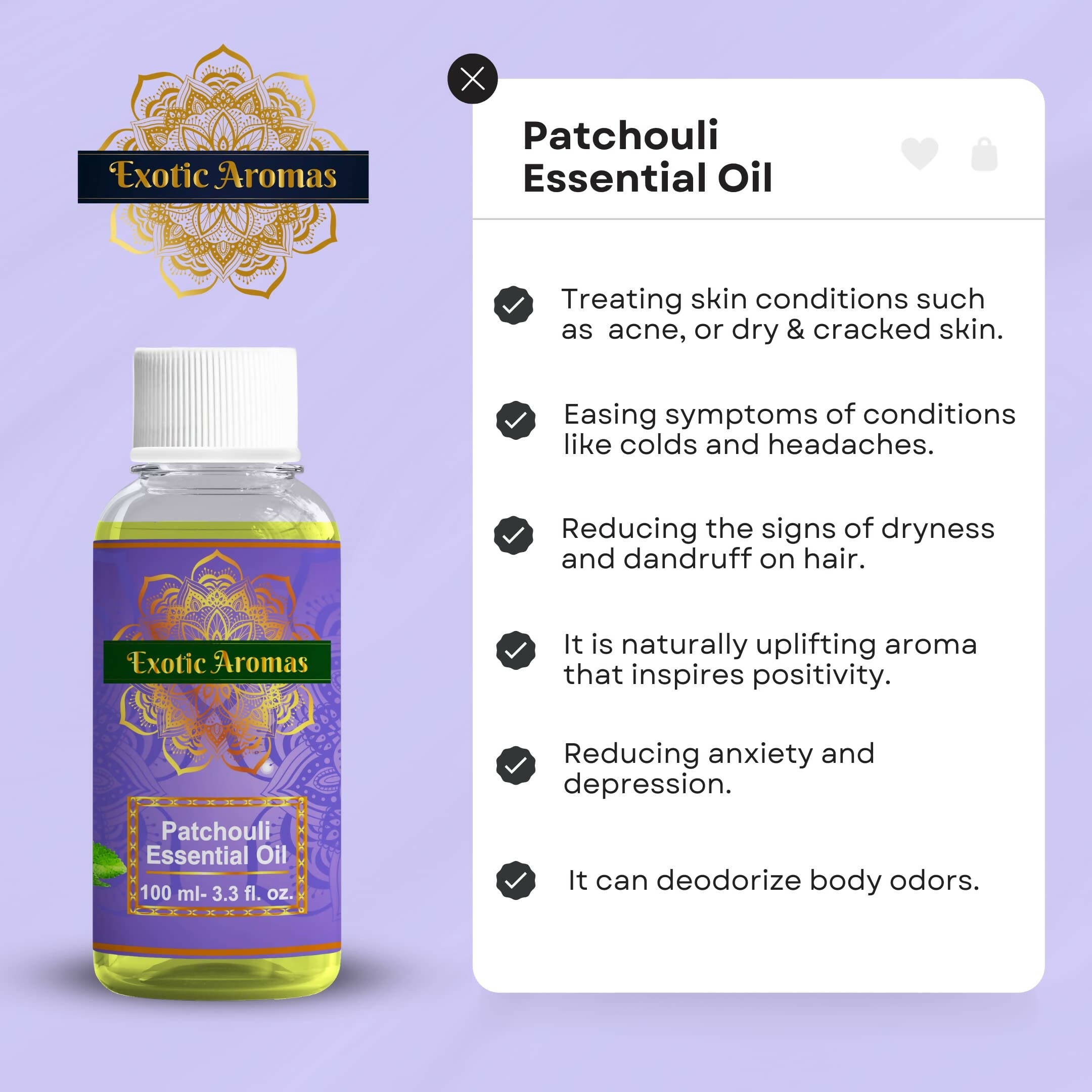Exotic Aromas Patchouli Essential Oil | Grocsy