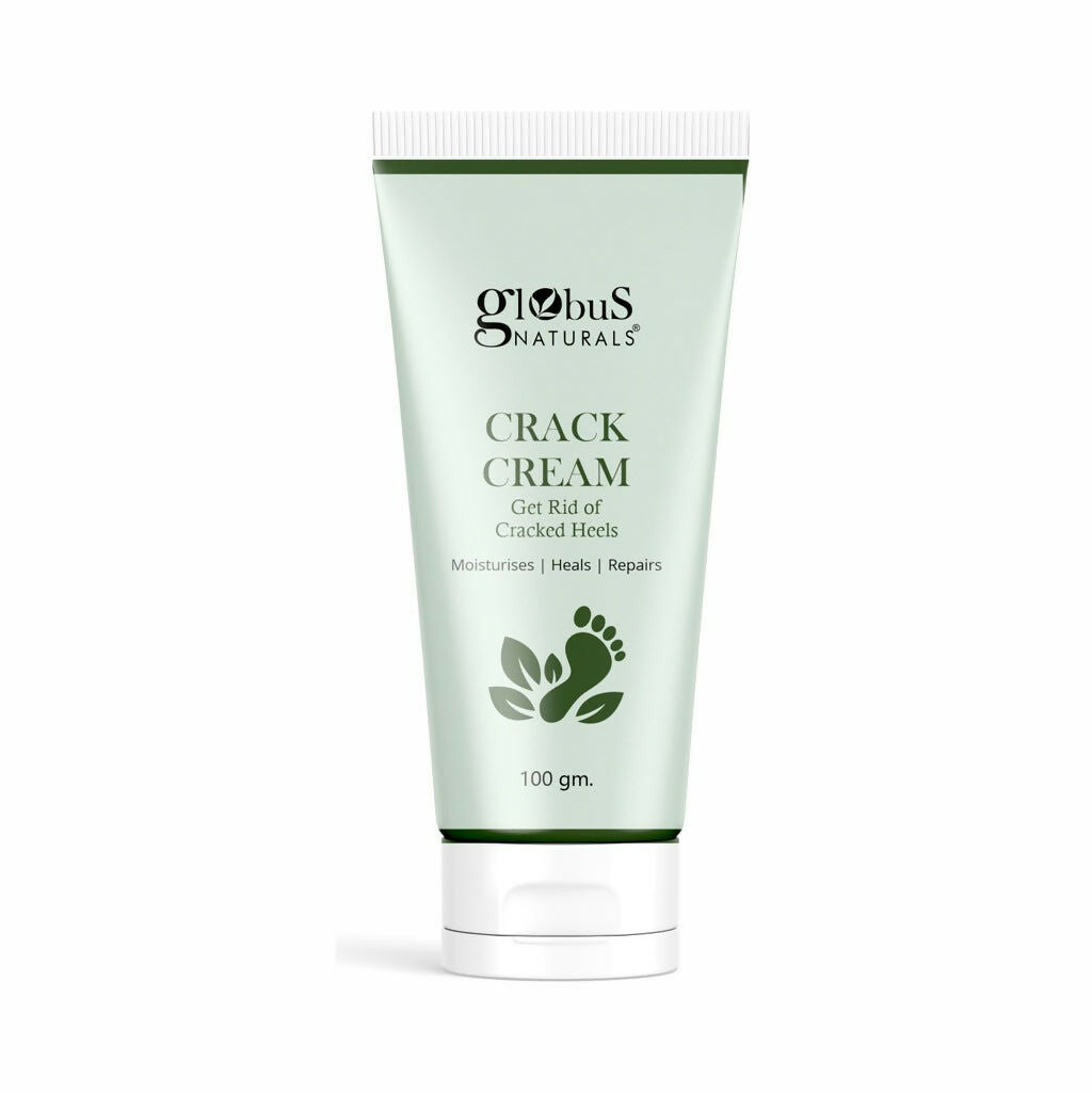 Globus Naturals Crack Cream for Dry & Cracked Heels & Feet | Grocsy