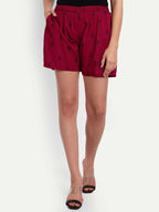 Alvano Printed Red Boxer Shorts | Grocsy