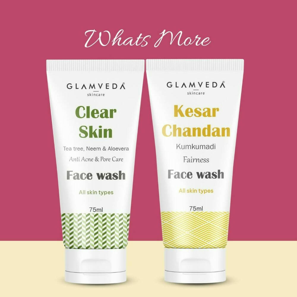 Glamveda Be Bright Skin Brighteing & Anti Blemish Face Wash | Grocsy