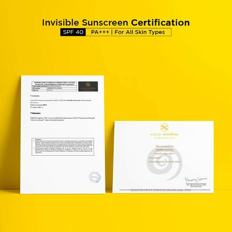 Sun scoop Invisible Sunscreen SPF 40 PA+++ | Grocsy