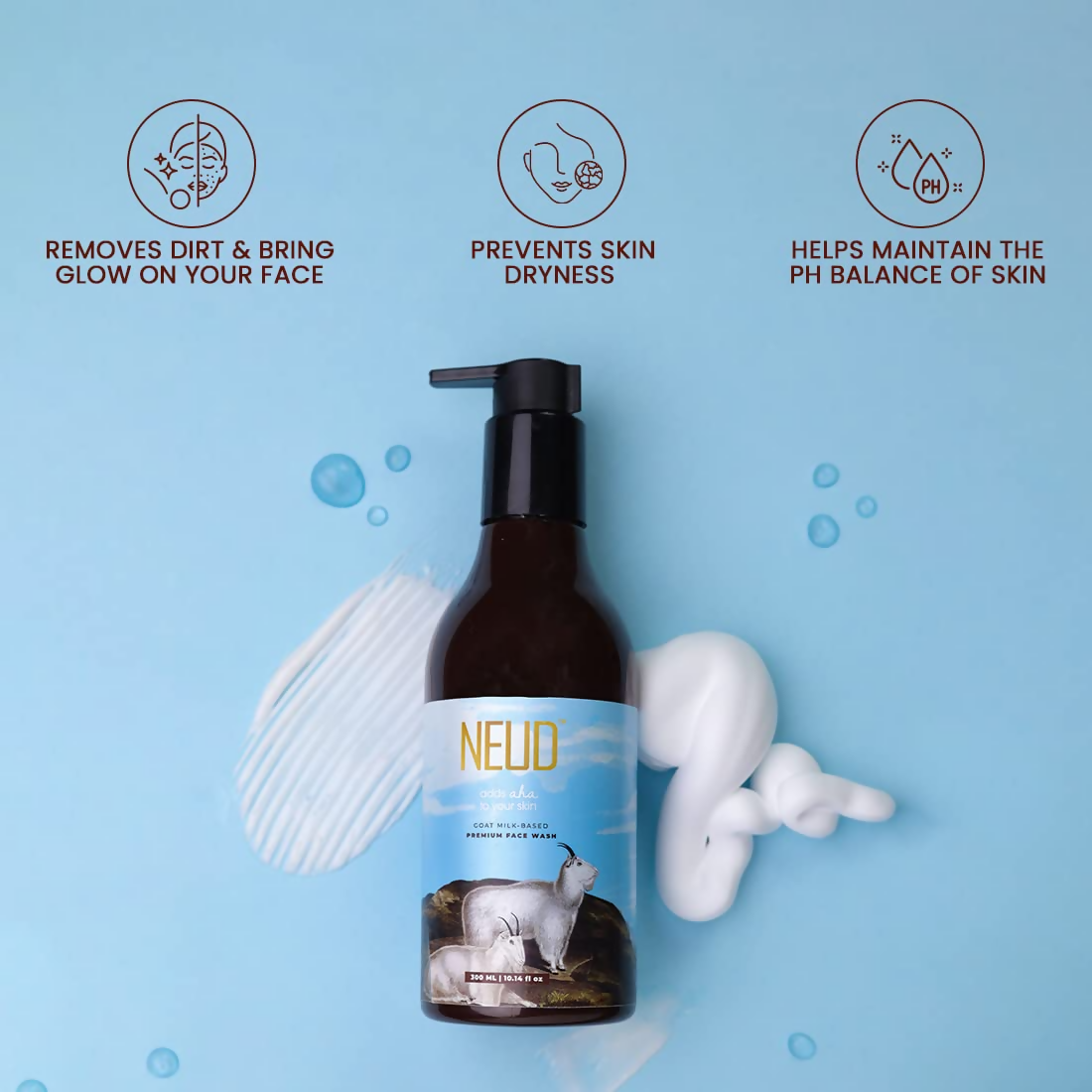 Neud Goat Milk Premium Face Wash | Grocsy