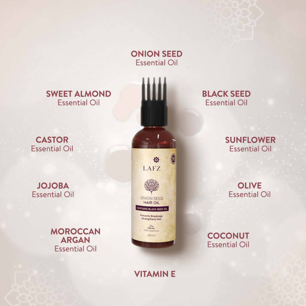Lafz Onion Seed Hair Oil | Grocsy