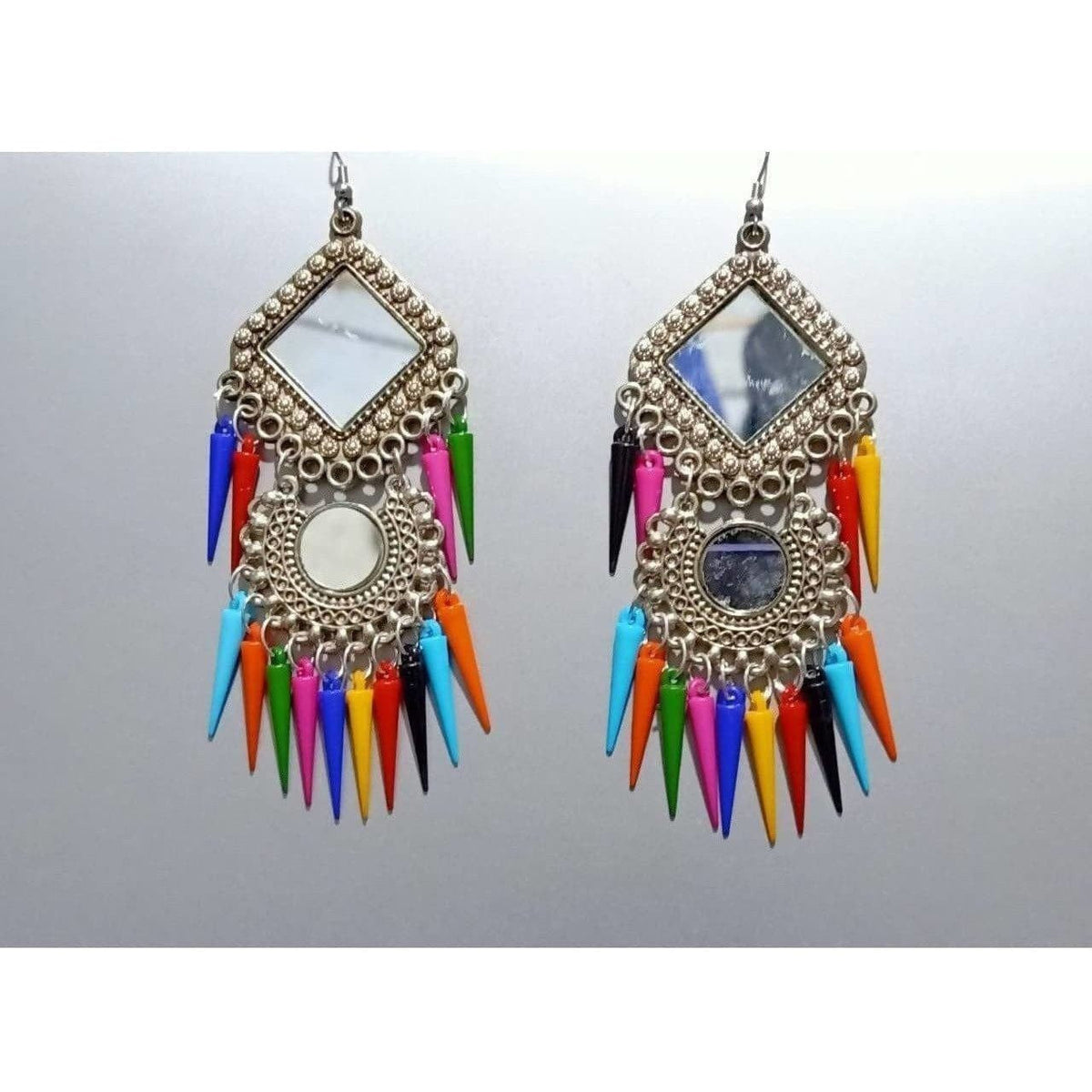 MS Fashion India Latest Trendy Multicolor Pearls Hanging Chandbali Earrings | Grocsy