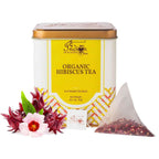The Indian Chai - Organic Hibiscus Tea 30 Pyramid Tea Bags | Grocsy