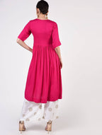 Cheera Pin-tuck Kurta Palazzo Set CH066K | Grocsy
