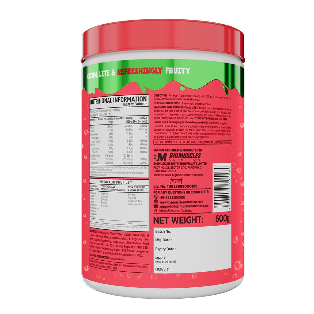 Big Muscles Nutrition Fizzy Whey & Shaker Combo | Grocsy