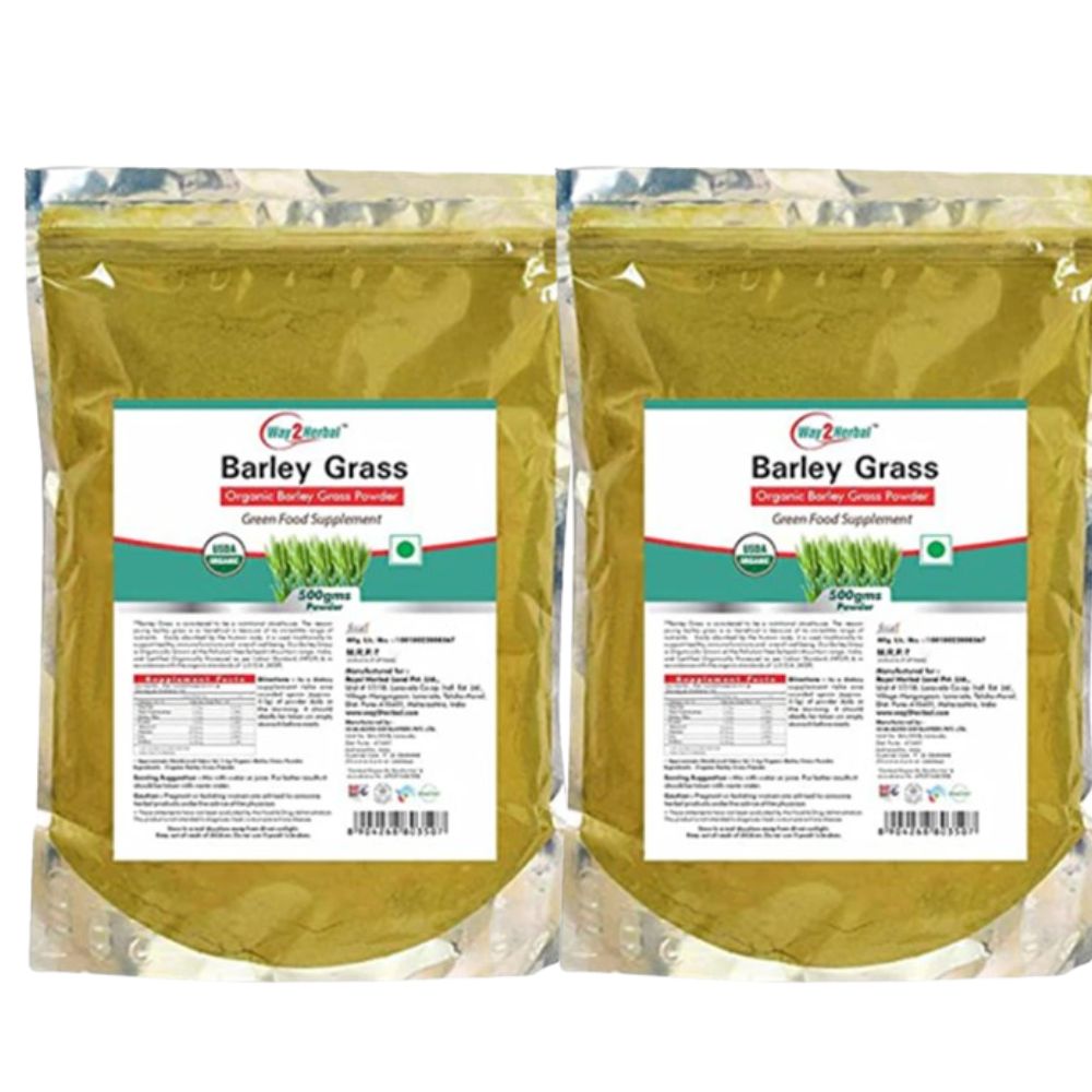 Way2herbal Organic Barley Grass Powder | Grocsy