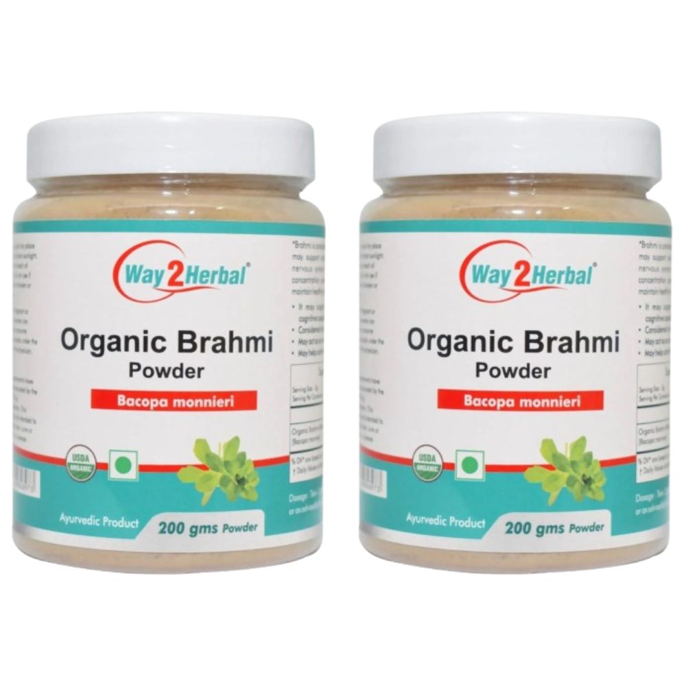 Way2herbal Organic Brahmi Powder | Grocsy