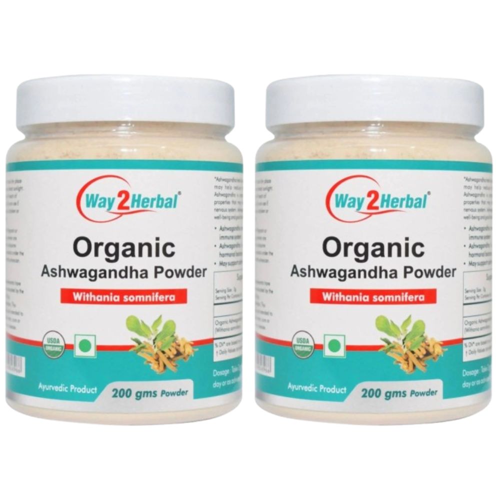 Way2herbal Organic Ashwagandha Powder | Grocsy