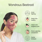 Pyoura Beetroot Powder For Clear Glowing & Rosy Skin Face Pack | Grocsy
