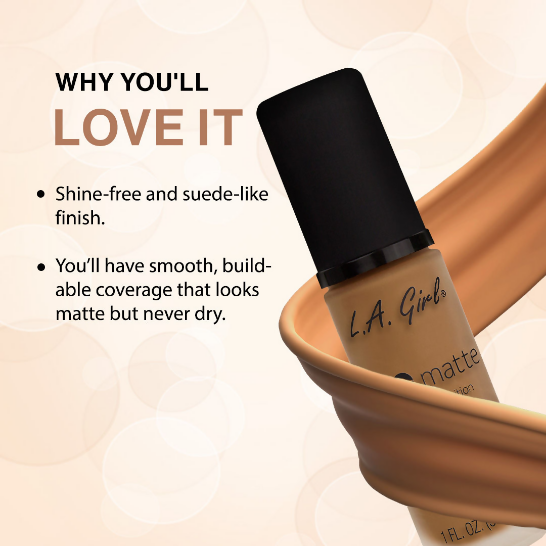 L.A. Girl PRO Matte Foundation - Caramel | Grocsy