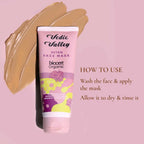 Vedic Valley Detan Face Mask With Rhassoul Clay & Damask Rose Water | Grocsy