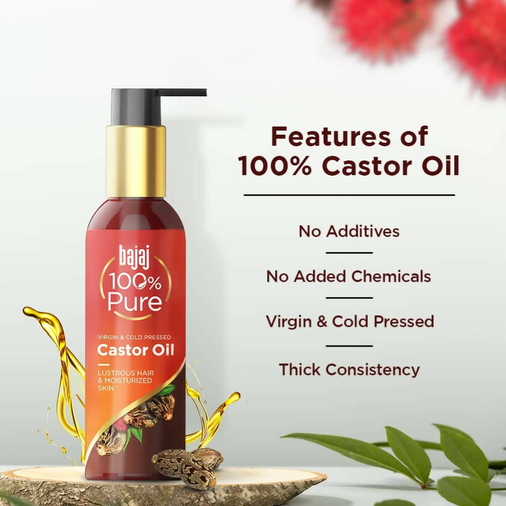 Bajaj 100% Pure Castor Oil | Grocsy