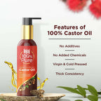 Bajaj 100% Pure Castor Oil | Grocsy