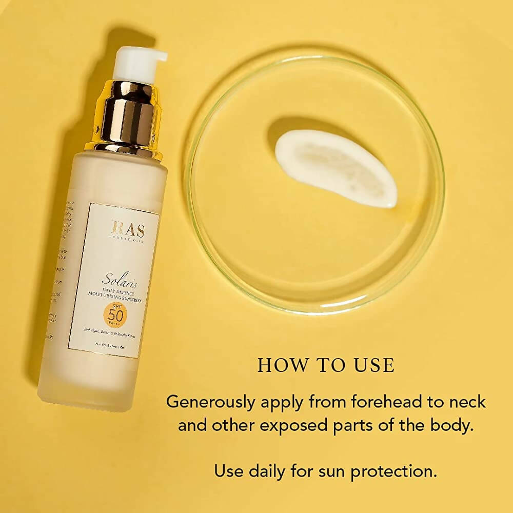 Ras Luxury Oils Solaris Daily Defence Mineral Sunscreen SPF 50 | Grocsy
