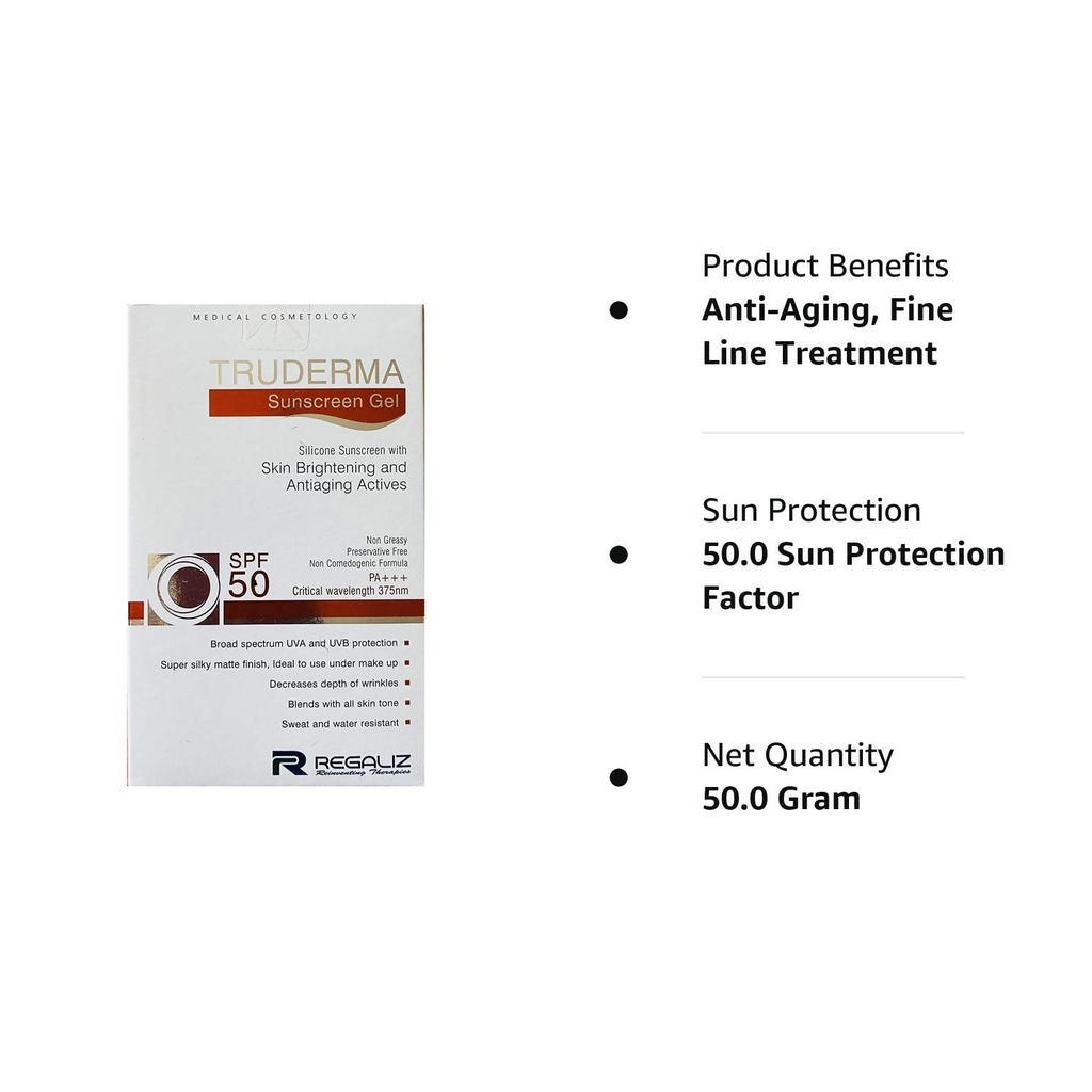 Truderma Sunscreen Gel SPF-50 | Grocsy