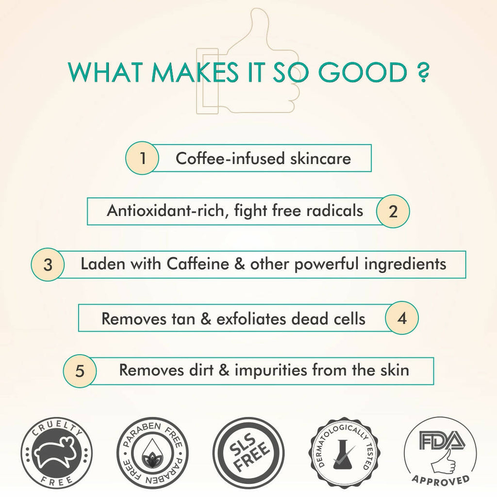 mCaffeine Coffee De-Tan Kit - Remove Tan & Dead Skin | Grocsy