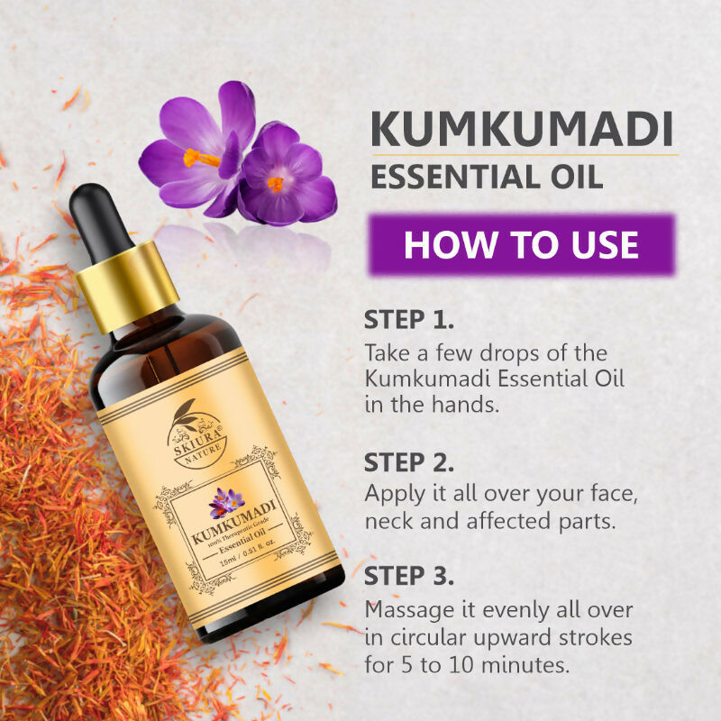 Skiura Nature Kumkumadi Face Glowing Essential Oil | Grocsy