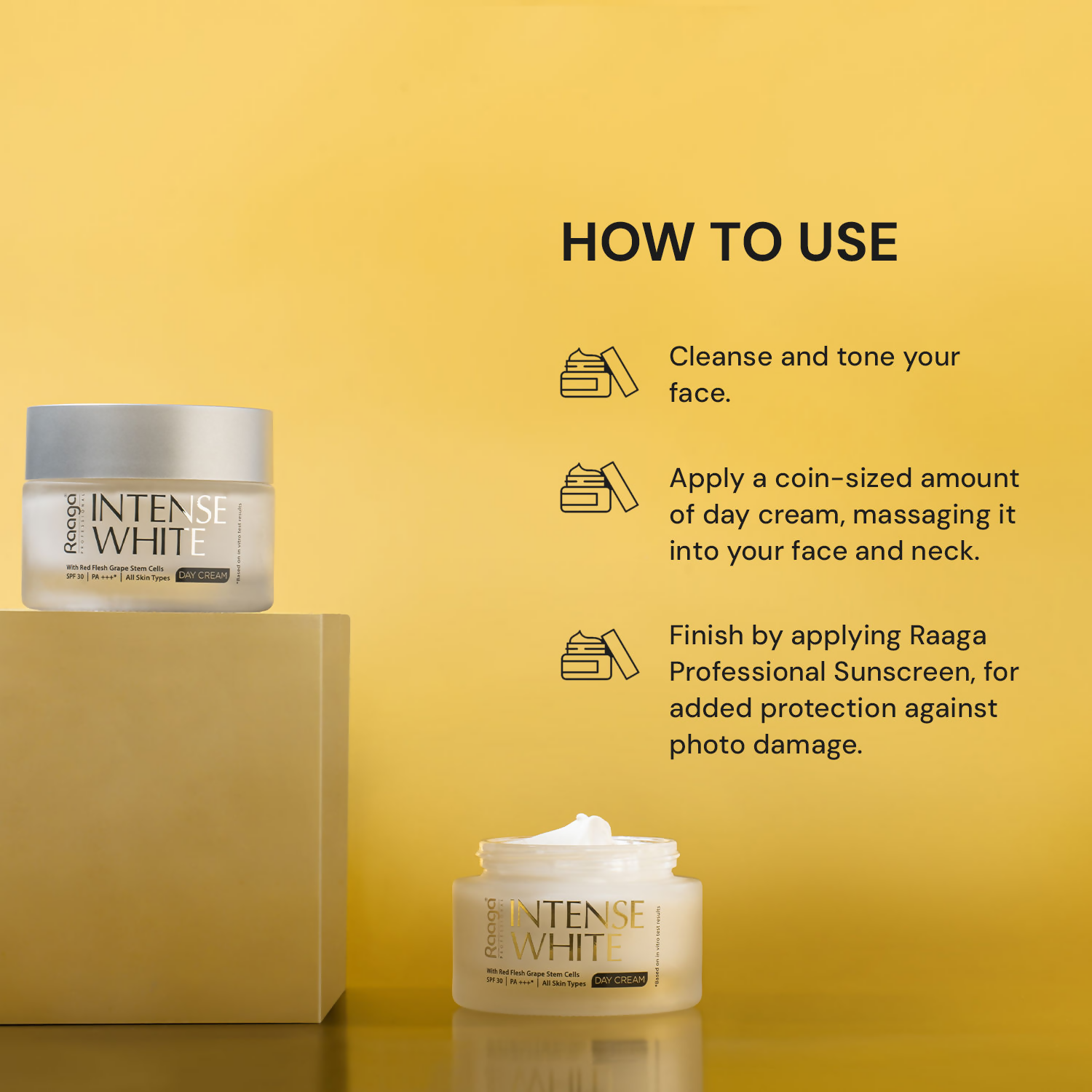 Raaga Professional Intense White Day Cream SPF 30 | Grocsy
