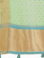 Shree Shyam Fashion Florance Green Organza Saree | Grocsy