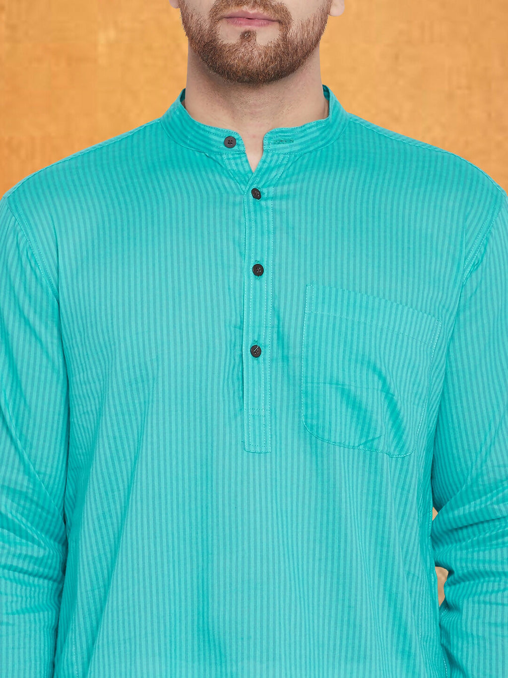 Even Apparels Men's Pure Cotton Green Kurta | Grocsy