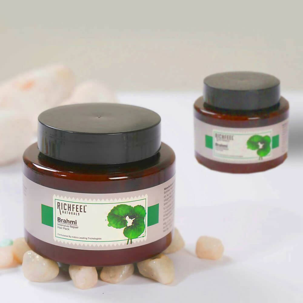 Richfeel Naturals Brahmi Intensive Repair Hair Pack | Grocsy