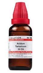 Dr. Willmar Schwabe India Acidum Tartaricum Dilution | Grocsy