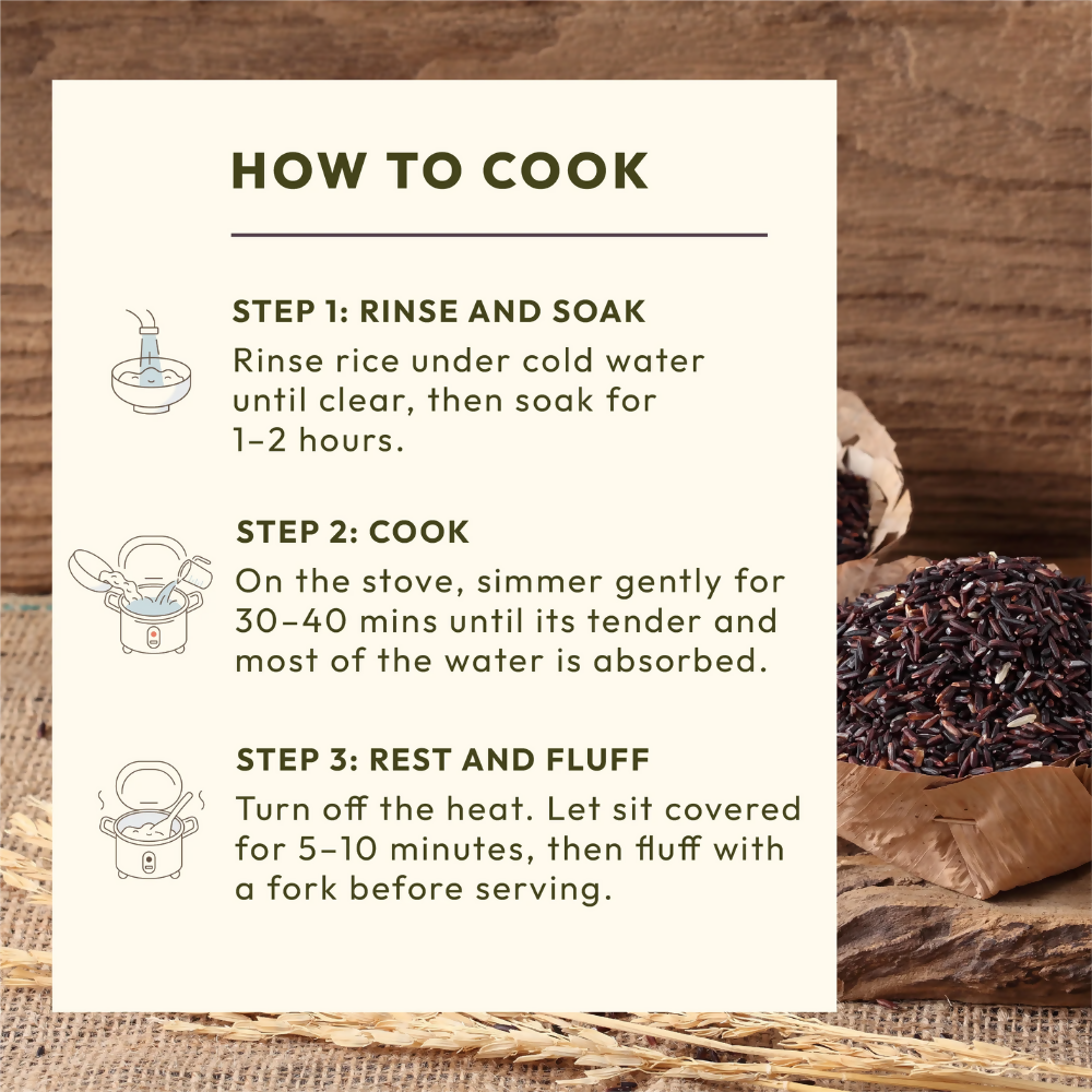 Wellwith Chak-Hao Black Rice | Grocsy